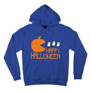 Pumpkin Eating Ghost Funny Halloween Gamer Gift Hoodie