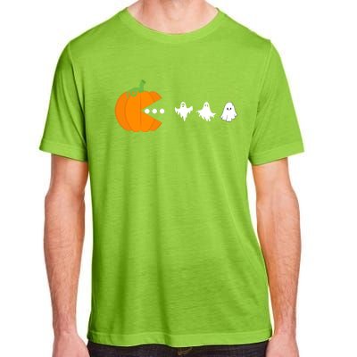 Pumpkin Eating Ghost Gamer Halloween Gaming Great Gift Adult ChromaSoft Performance T-Shirt