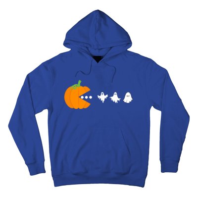 Pumpkin Eating Ghost Gamer Halloween Gaming Great Gift Hoodie