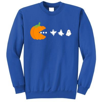 Pumpkin Eating Ghost Gamer Halloween Gaming Great Gift Sweatshirt