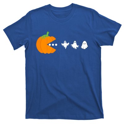 Pumpkin Eating Ghost Gamer Halloween Gaming Great Gift T-Shirt