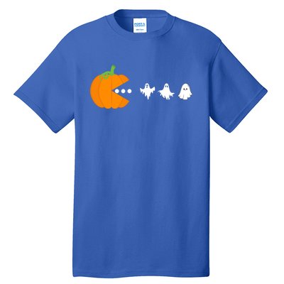 Pumpkin Eating Ghost Gamer Halloween Gaming Great Gift Tall T-Shirt