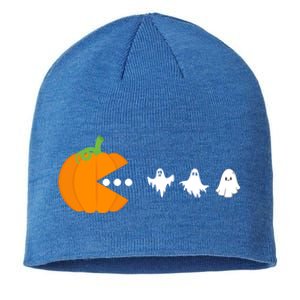 Pumpkin Eating Ghost Gamer Halloween Gaming Great Gift Sustainable Beanie