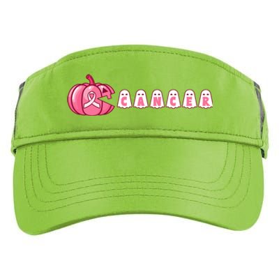 Pumpkin Eating Ghost Gamer Support Breast Cancer Warrior Cool Gift Adult Drive Performance Visor