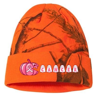 Pumpkin Eating Ghost Gamer Support Breast Cancer Warrior Cool Gift Kati Licensed 12" Camo Beanie