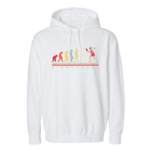 Pickleball Evolution Gift Garment-Dyed Fleece Hoodie