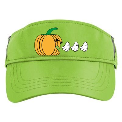 Pumpkin Eating Ghost Gamer Funny Halloween Gift Adult Drive Performance Visor