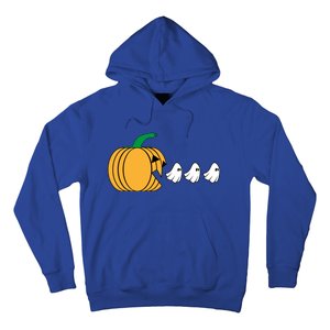 Pumpkin Eating Ghost Gamer Funny Halloween Gift Hoodie