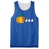 Pumpkin Eating Ghost Gamer Funny Halloween Gift Mesh Reversible Basketball Jersey Tank