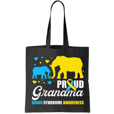 Proud Elephant Grandma Down Syndrome Awareness T21 Bag