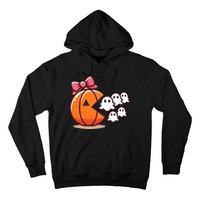 Pumpkin Eating Ghost Funny Halloween Gamer Hoodie