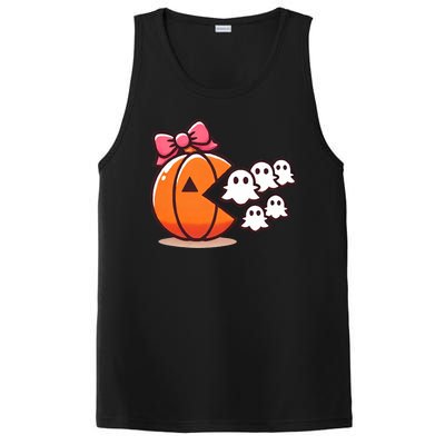 Pumpkin Eating Ghost Funny Halloween Gamer PosiCharge Competitor Tank