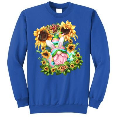 Pink Easter Gnome Dad Graphic And Sunflower Mom Gift Sweatshirt