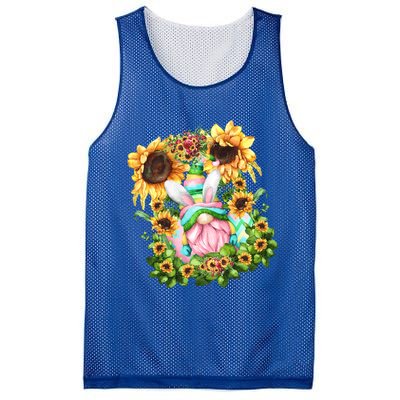 Pink Easter Gnome Dad Graphic And Sunflower Mom Gift Mesh Reversible Basketball Jersey Tank