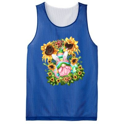 Pink Easter Gnome Dad Graphic And Sunflower Mom Gift Mesh Reversible Basketball Jersey Tank