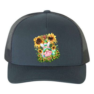 Pink Easter Gnome Dad Graphic And Sunflower Mom Gift Yupoong Adult 5-Panel Trucker Hat