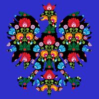 Polish Eagle Gift Poland Wycinanki Emblem, Polish Folk Art Fest Gift Toddler Sweatshirt
