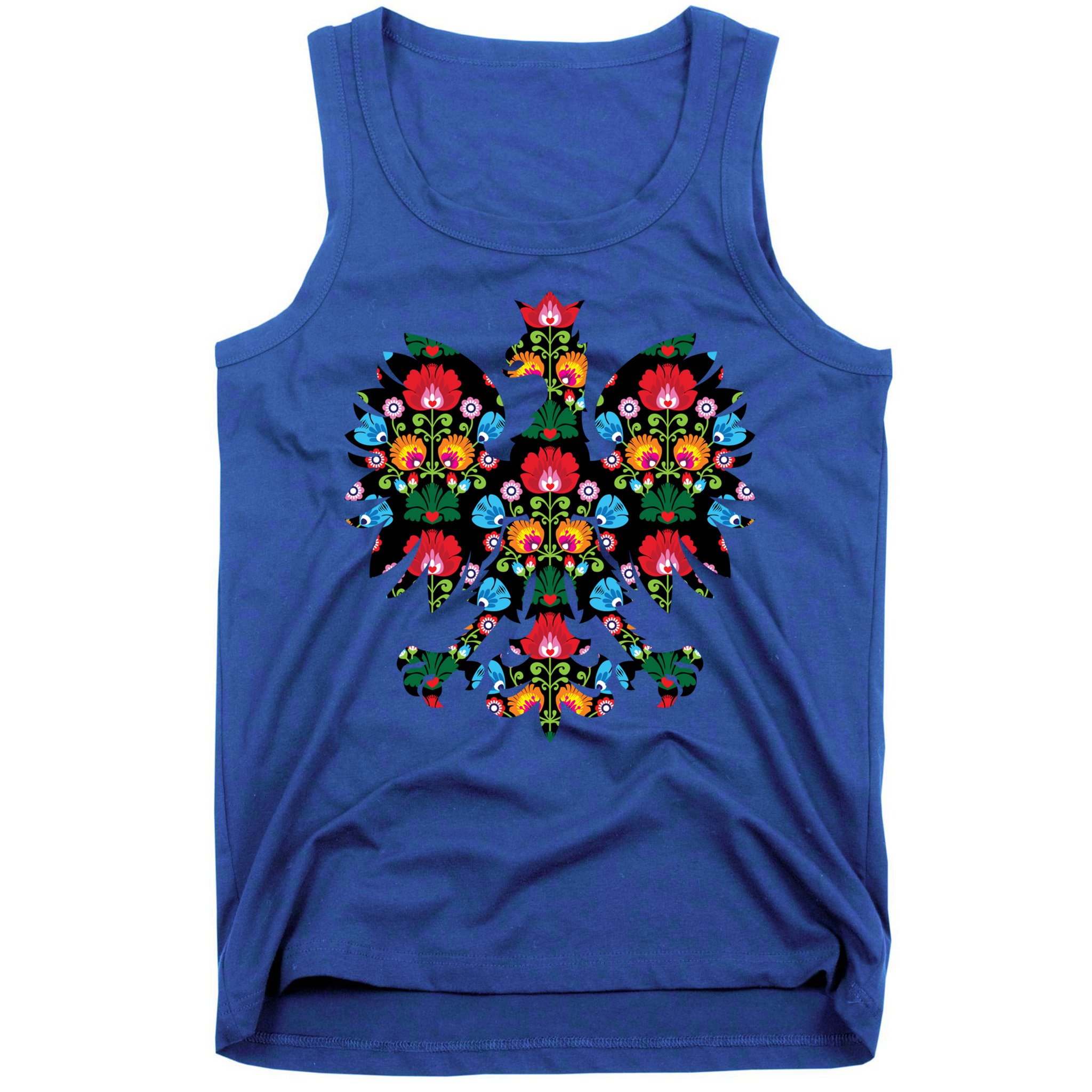 Polish Eagle Gift Poland Wycinanki Emblem, Polish Folk Art Fest Gift Tank Top
