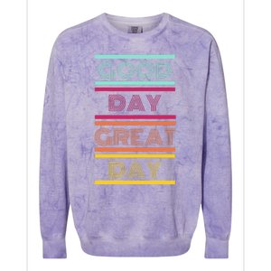 Positive Ethos Good Day Great Day Street and Surf Wear Colorblast Crewneck Sweatshirt