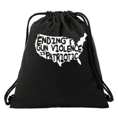 Peace Ending Gun Violence Is Patriotic Awareness Day Drawstring Bag