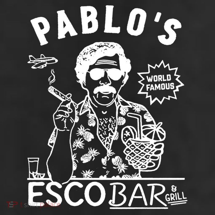 Pablo Escobar & Grill 7 Panel Mesh Trucker Snapback Hat