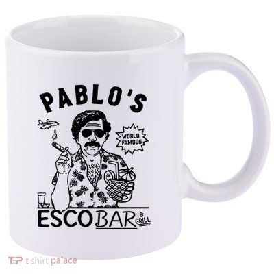 Pablo Escobar & Grill 11oz C Handle Ceramic Mug