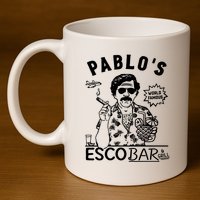 Pablo Escobar & Grill 11oz C Handle Ceramic Mug