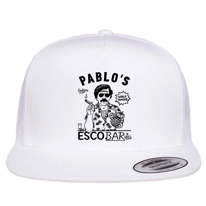Pablo Escobar & Grill Flat Bill Trucker Hat