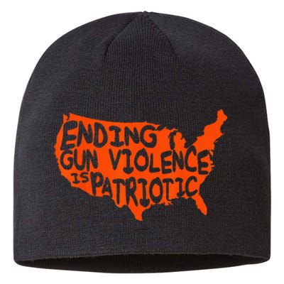 Peace Ending Gun Violence is Patriotic Awareness Day Sustainable Beanie