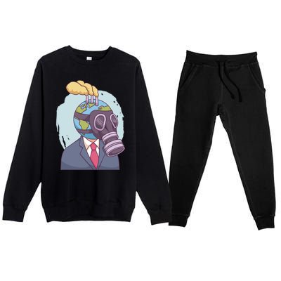 Polluted Earth Gift Premium Crewneck Sweatsuit Set