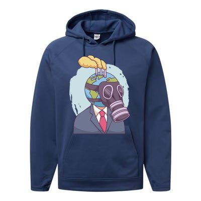 Polluted Earth Gift Performance Fleece Hoodie