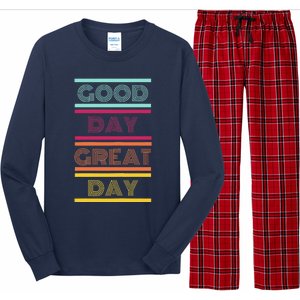 Positive Ethos Good Day Great Day Street and Surf Wear Long Sleeve Pajama Set