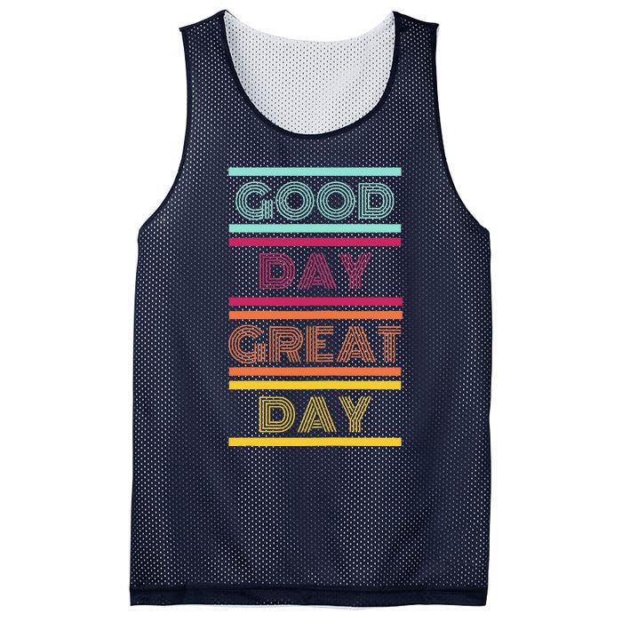 Positive Ethos Good Day Great Day Street and Surf Wear Mesh Reversible Basketball Jersey Tank