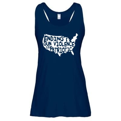 Peace Ending Gun Violence Is Patriotic Awareness Day Ladies Essential Flowy Tank