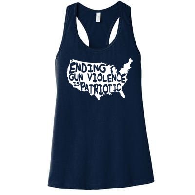 Peace Ending Gun Violence Is Patriotic Awareness Day Women's Racerback Tank