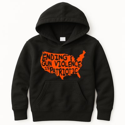 Peace Ending Gun Violence Is Patriotic Awareness Day Kids Hoodie