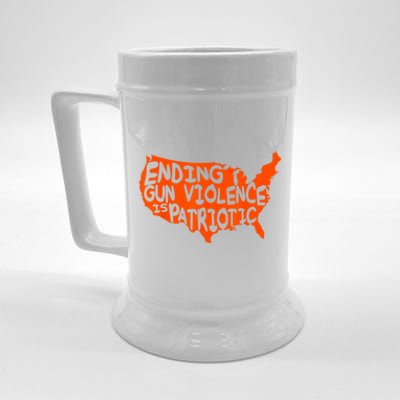 Peace Ending Gun Violence Is Patriotic Awareness Day Beer Stein