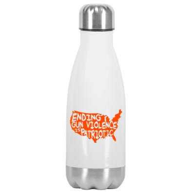 Peace Ending Gun Violence Is Patriotic Awareness Day Stainless Steel Insulated Water Bottle