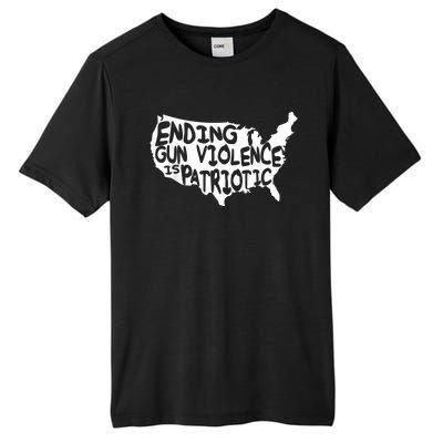 Peace Ending Gun Violence Is Patriotic Awareness Day Tall Fusion ChromaSoft Performance T-Shirt