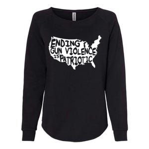 Peace Ending Gun Violence Is Patriotic Awareness Day Womens California Wash Sweatshirt