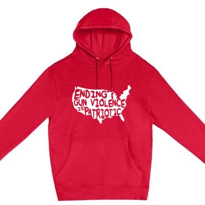 Peace Ending Gun Violence Is Patriotic Awareness Day Premium Pullover Hoodie