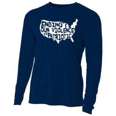 Peace Ending Gun Violence Is Patriotic Awareness Day Cooling Performance Long Sleeve Crew