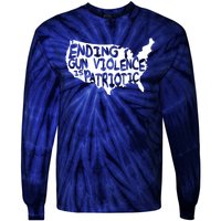 Peace Ending Gun Violence Is Patriotic Awareness Day Tie-Dye Long Sleeve Shirt