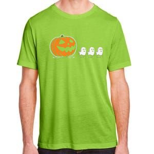 Pumpkin Eating Ghost Jack O Lantern Halloween Gamer Adult ChromaSoft Performance T-Shirt