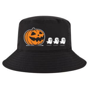 Pumpkin Eating Ghost Jack O Lantern Halloween Gamer Cool Comfort Performance Bucket Hat