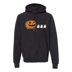 Pumpkin Eating Ghost Jack O Lantern Halloween Gamer Premium Hoodie