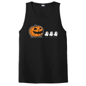 Pumpkin Eating Ghost Jack O Lantern Halloween Gamer PosiCharge Competitor Tank