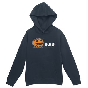 Pumpkin Eating Ghost Jack O Lantern Halloween Gamer Urban Pullover Hoodie