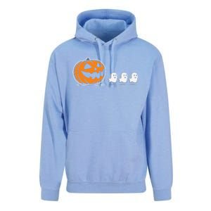 Pumpkin Eating Ghost Jack O Lantern Halloween Gamer Unisex Surf Hoodie