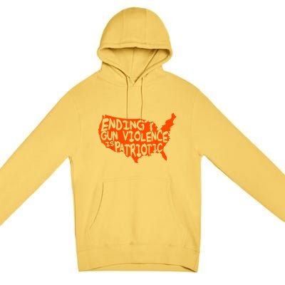 Peace Ending Gun Violence Is Patriotic Awareness Day Premium Pullover Hoodie